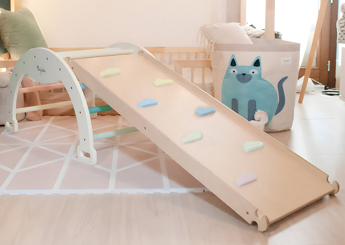 Rampa e Scivolo 2 in 1 per Arco Montessoriano