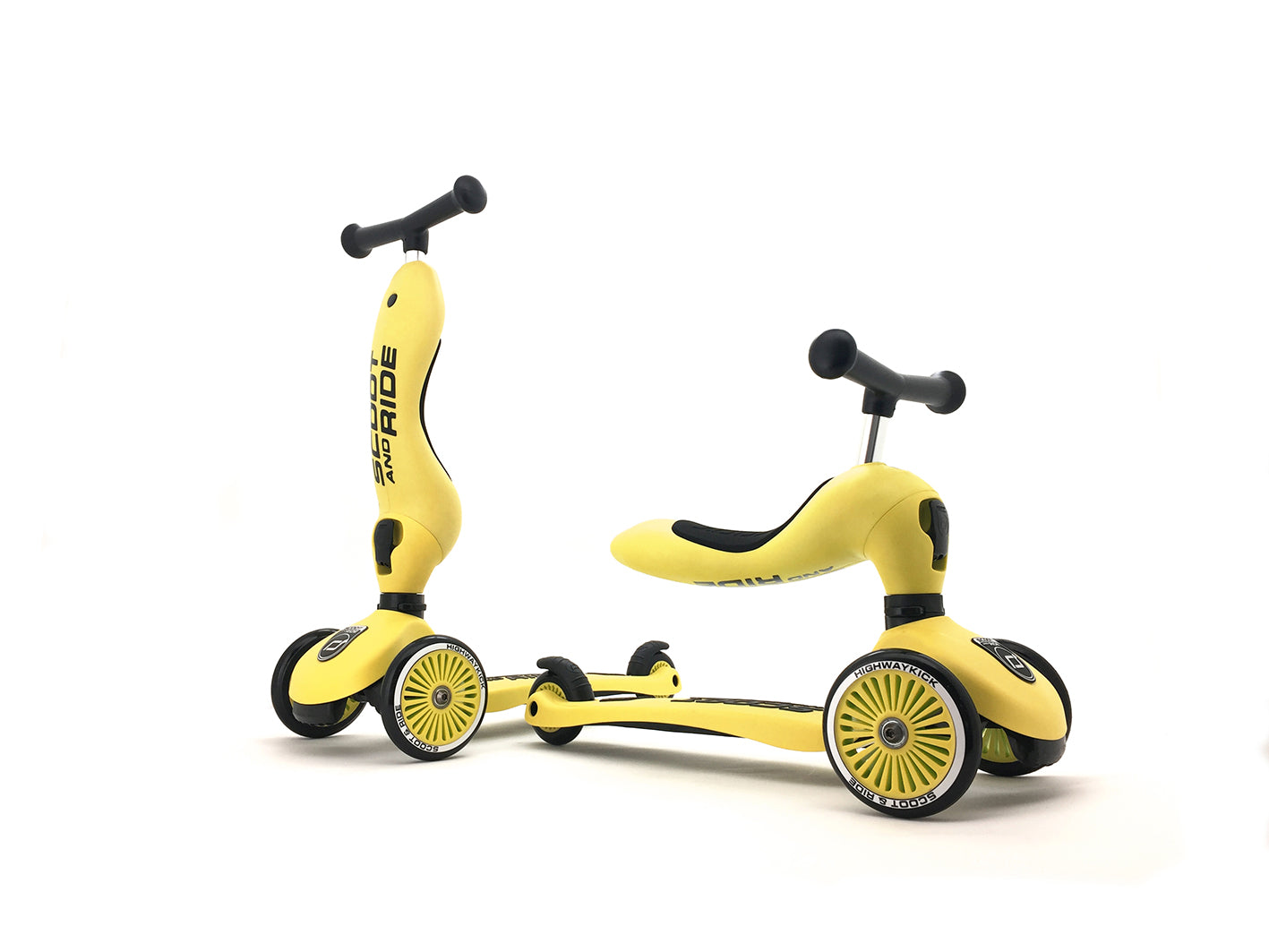 Monopattino Highwaykick modo 2 in 1 Giallo Lemon