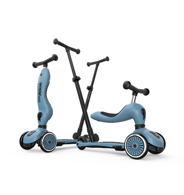 Monopattino Highwaykick 1 Push and Go Blu Steel