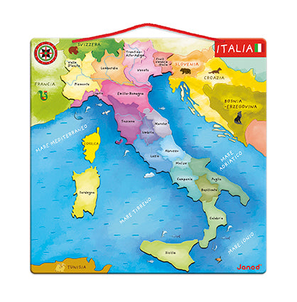 Puzzle magnetico dell'Italia 20 PZ