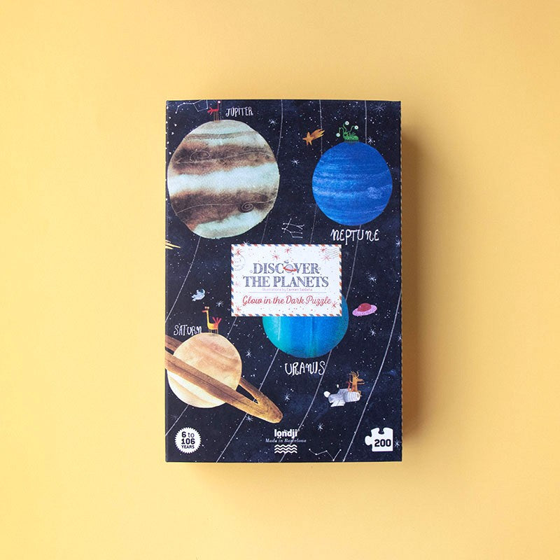 Discover the planets glow in the dark puzzle 200 pz