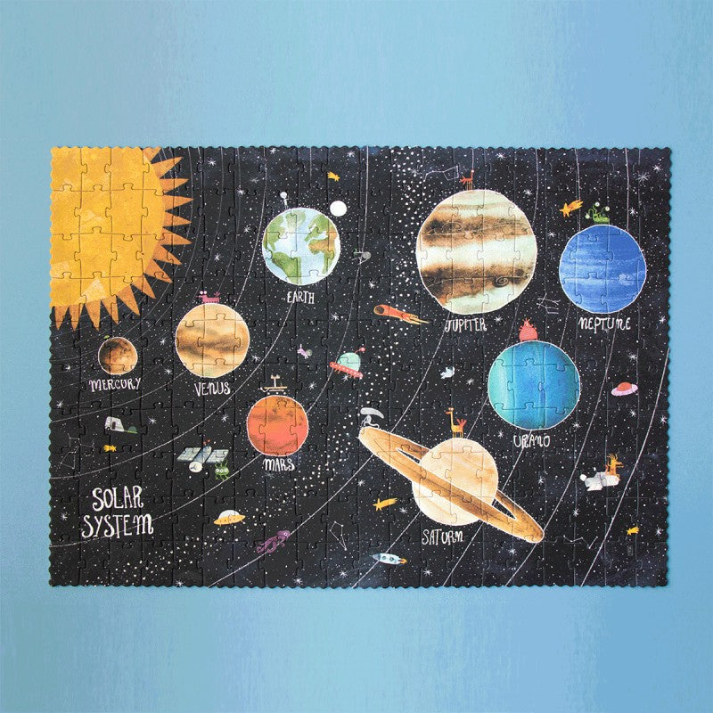 Discover the planets glow in the dark puzzle 200 pz