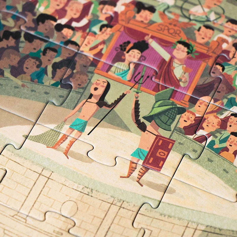 Go to Rome Puzzle 100pz e attività