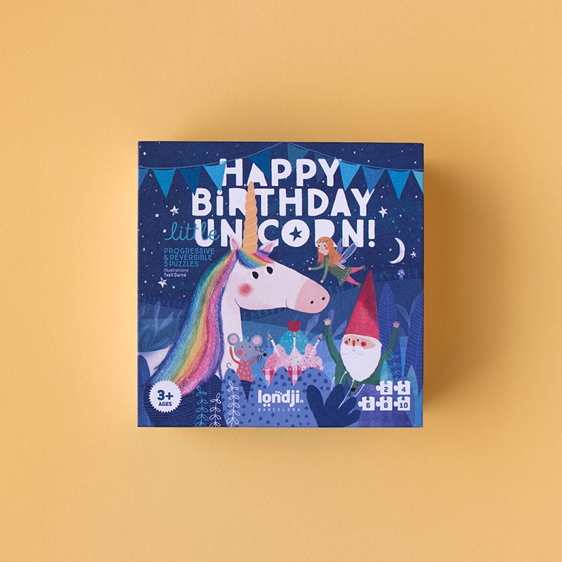Happy Birthday Unicorn Puzzle progressivi