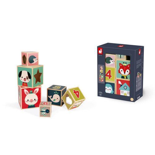 Piramide in legno Baby Forest 6pz