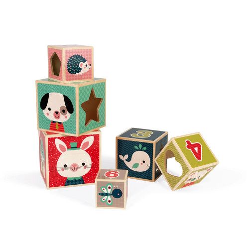 Piramide in legno Baby Forest 6pz