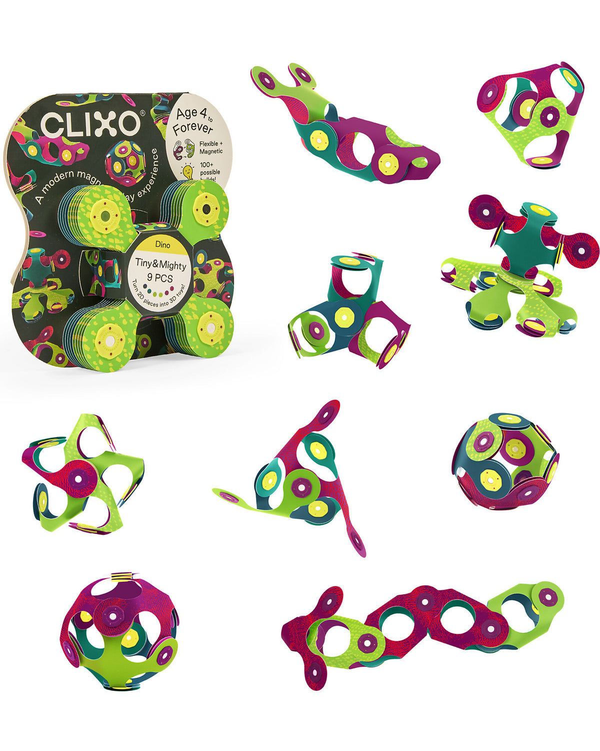 Clixo 9 Pezzi DINO
