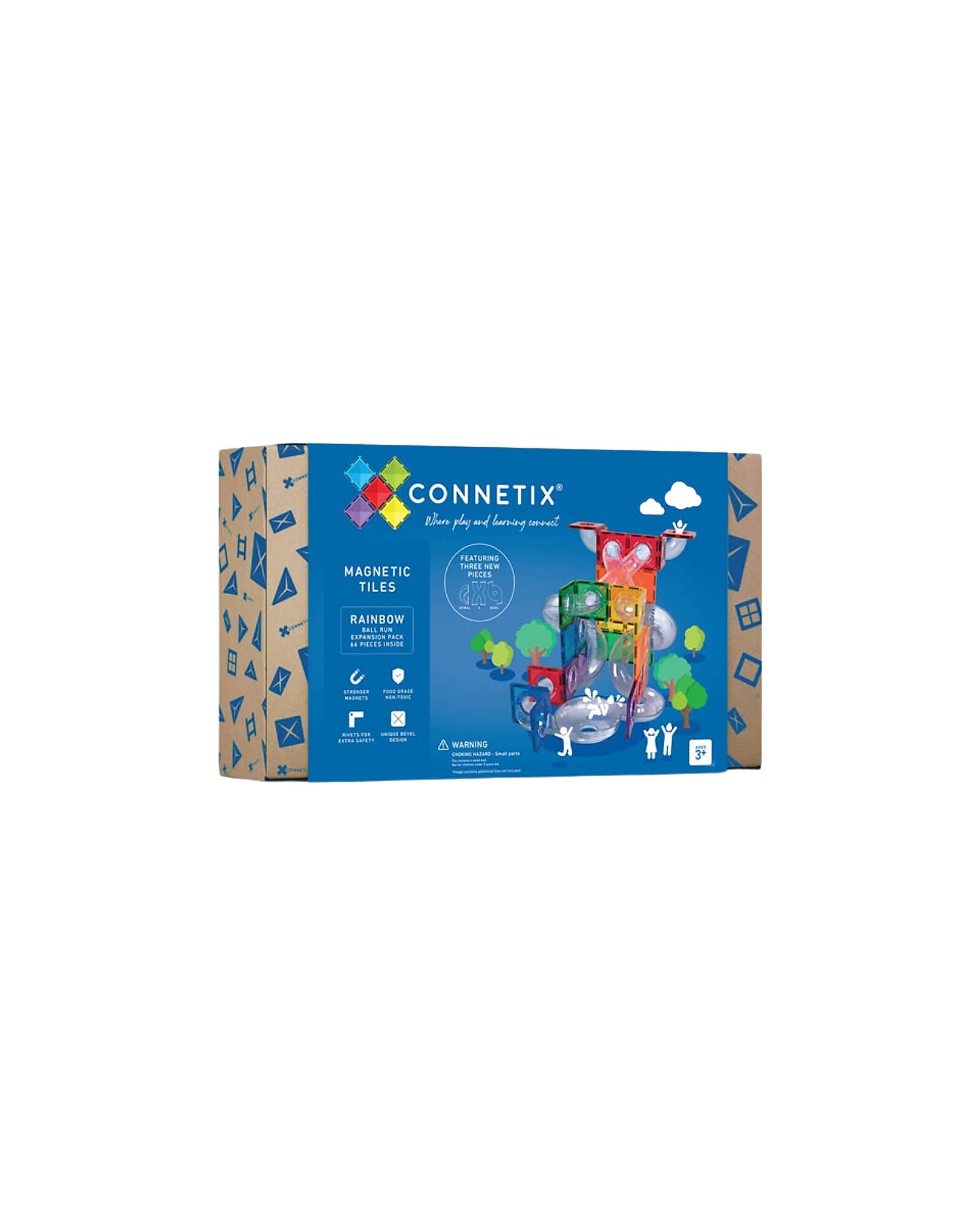 Connetix 66 Pz Pista per palline Arcobaleno STEAM