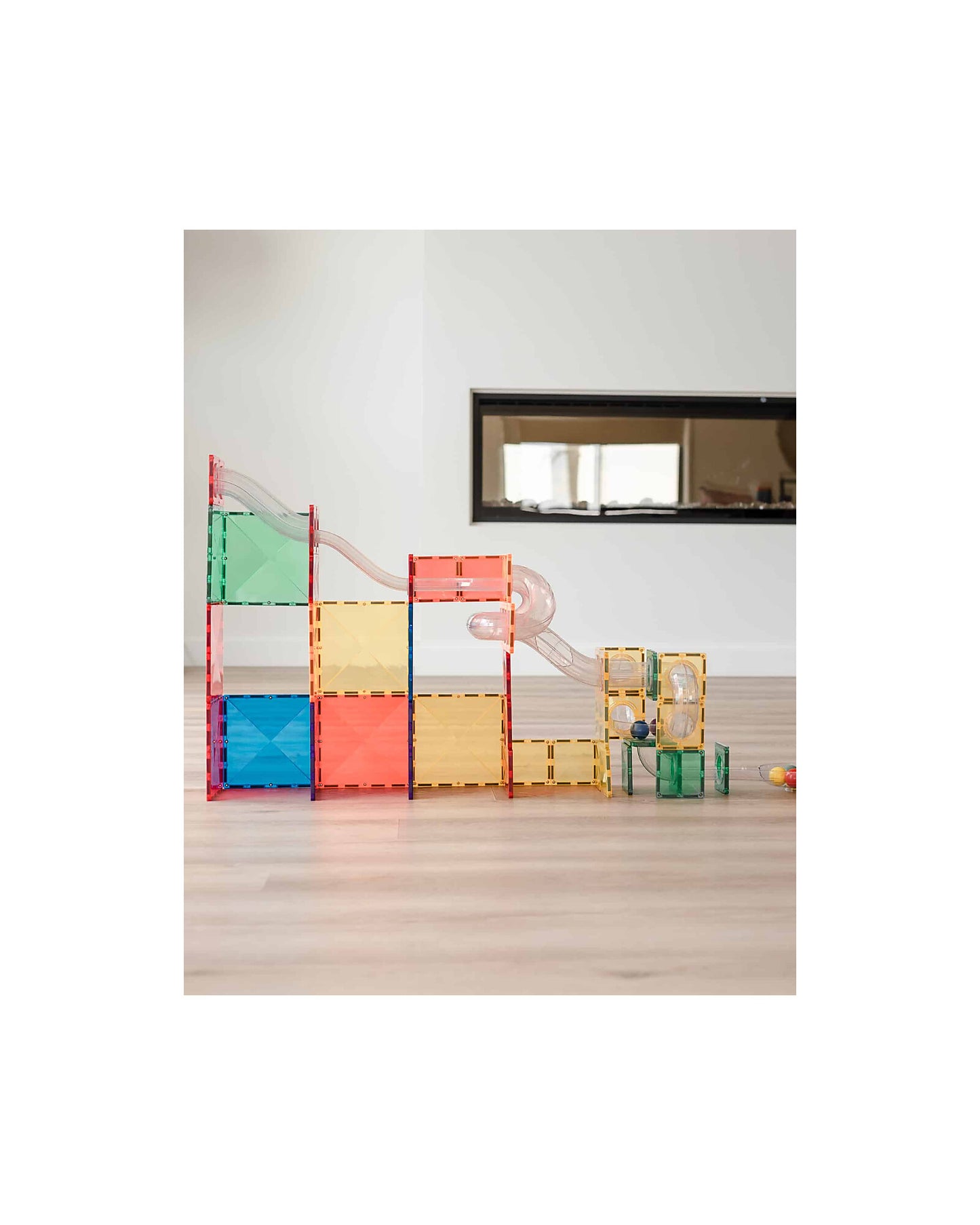 Connetix 66 Pz Pista per palline Arcobaleno STEAM