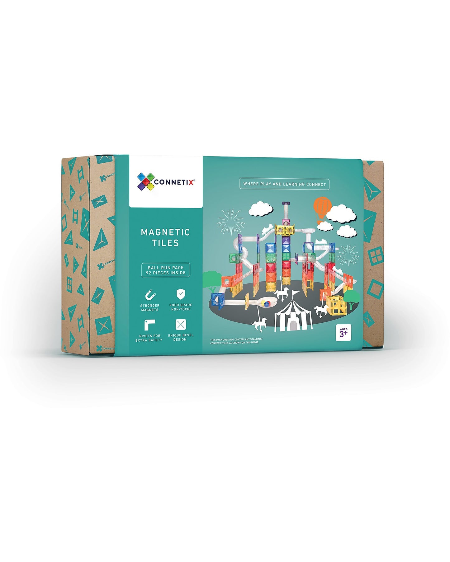 Connetix 92 Pz Pista per palline Arcobaleno STEAM