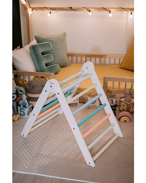 Triangolo Montessori Pikler Rainbow Blu