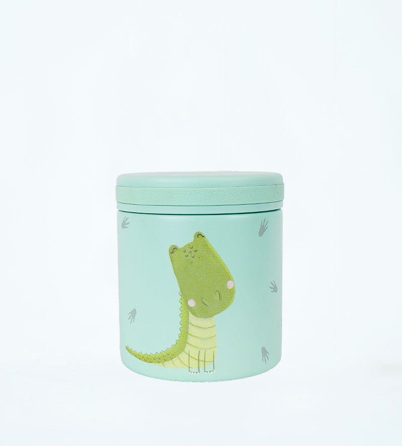 Porta pappa 400ml con rivestimento in ceramica Alligator Blu