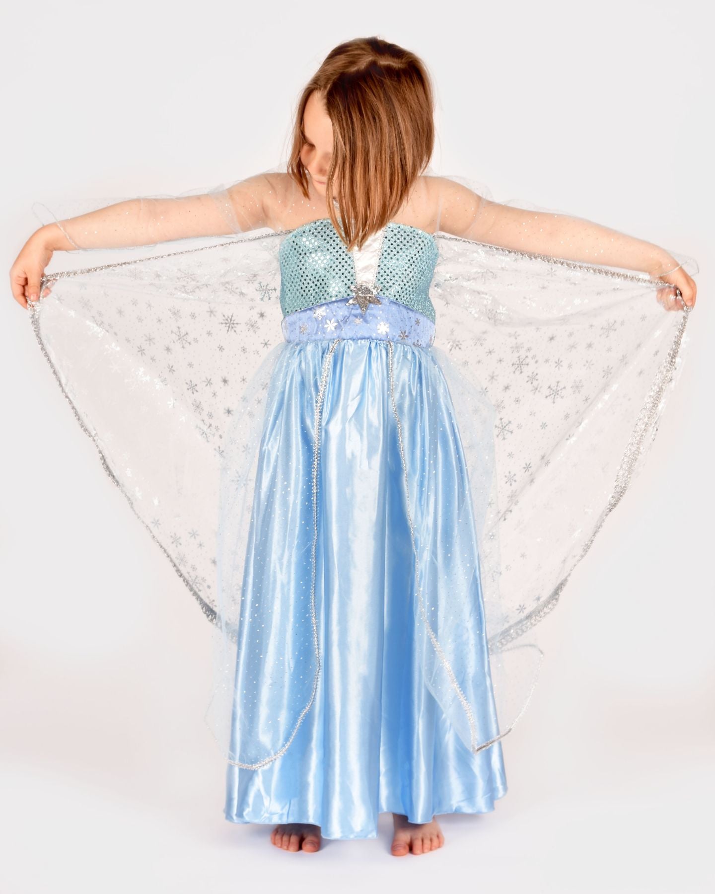 Vestito principessa del ghiaccio 2-4 anni