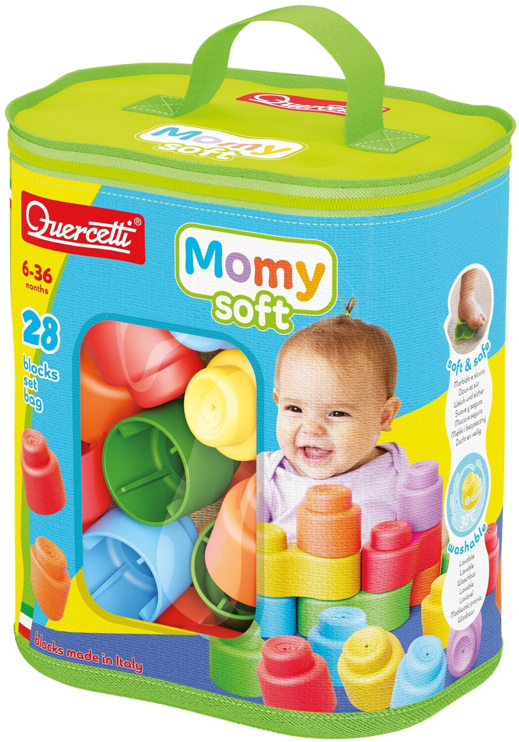 Momy soft 28 blocks set sacca quercetti lista nascita laura e giacomo