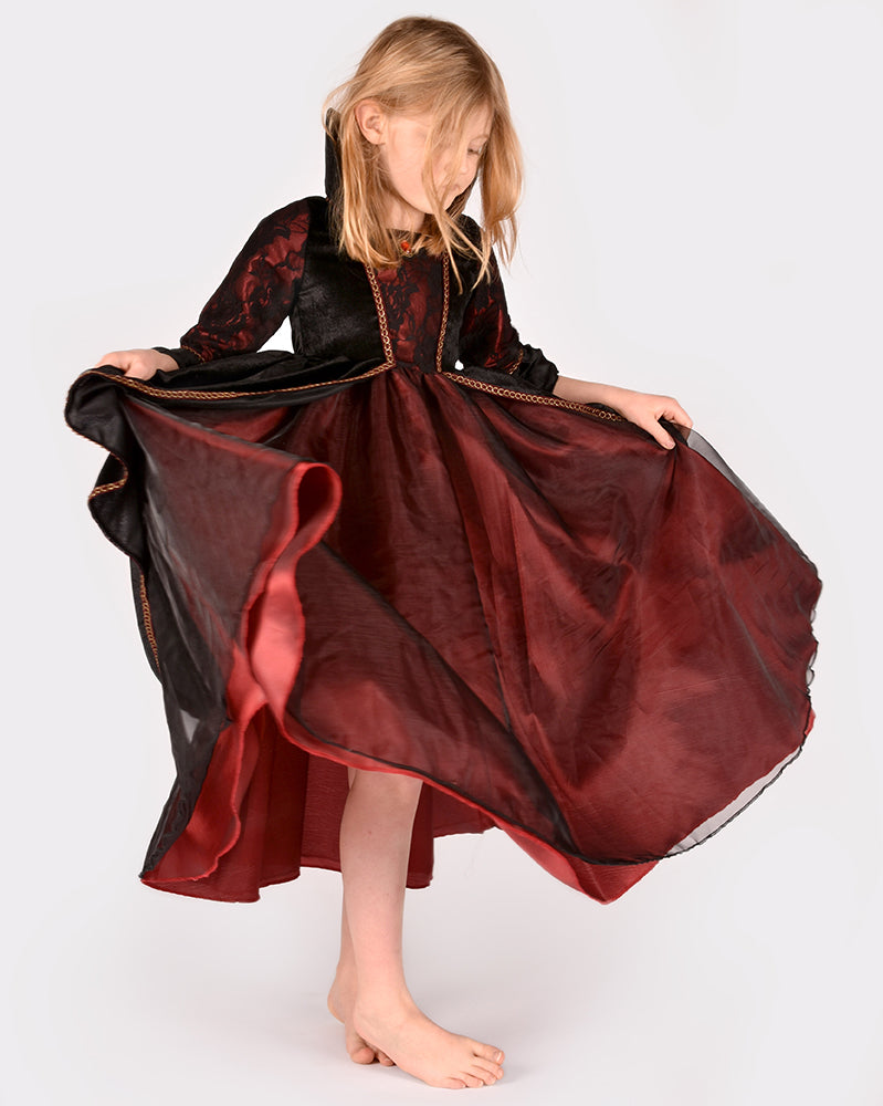 VESTITO REGINA DEI VAMPIRI 4 6 ANNI