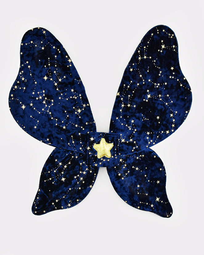 Ali di mezzanotte in velluto blu