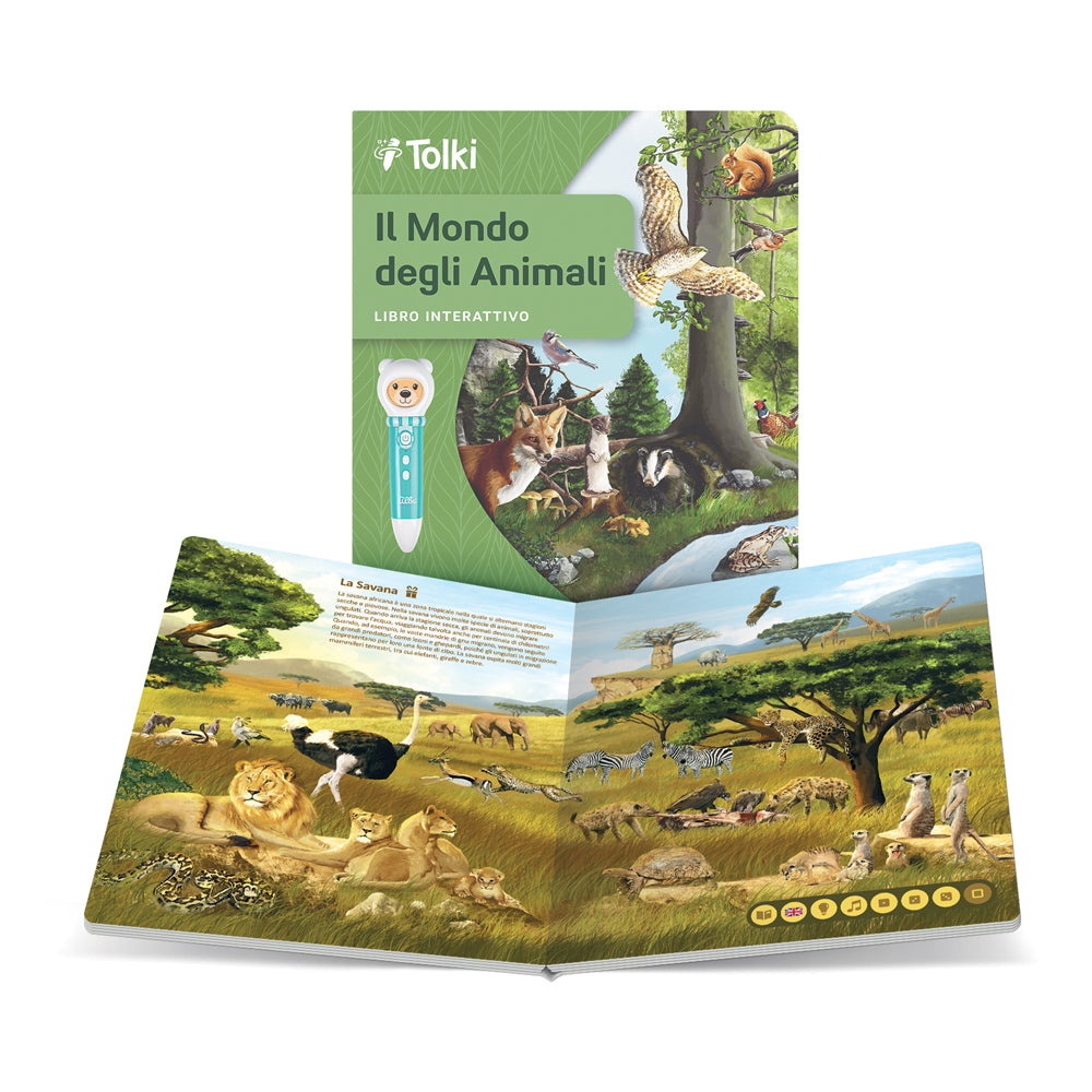 Libro educativo per Tolki: Il mondo degli animali 5+