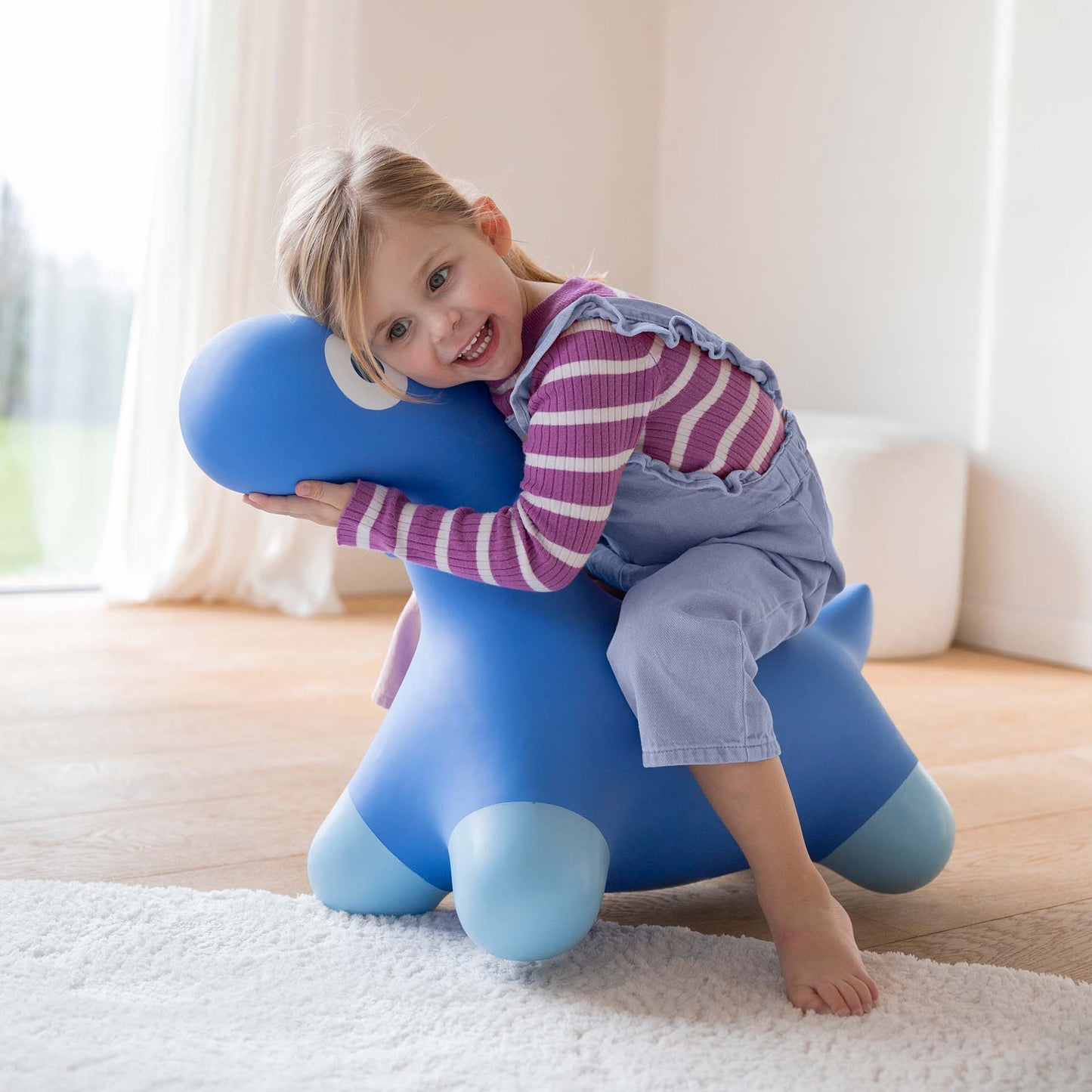 Hoppi Dino color blu