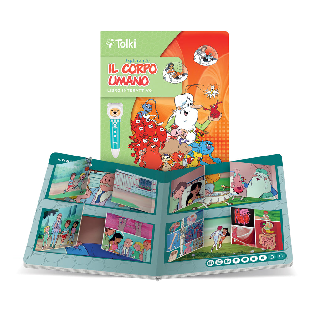 Libro educativo per Tolki: Esplorando il corpo umano 6+