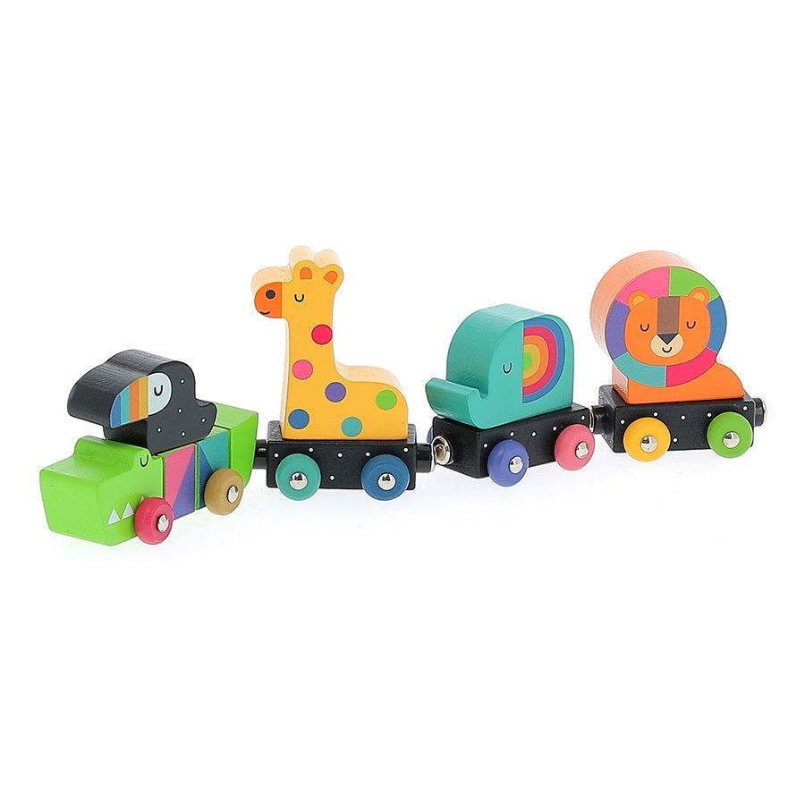 Treno in legno degli animali - Andy Westface