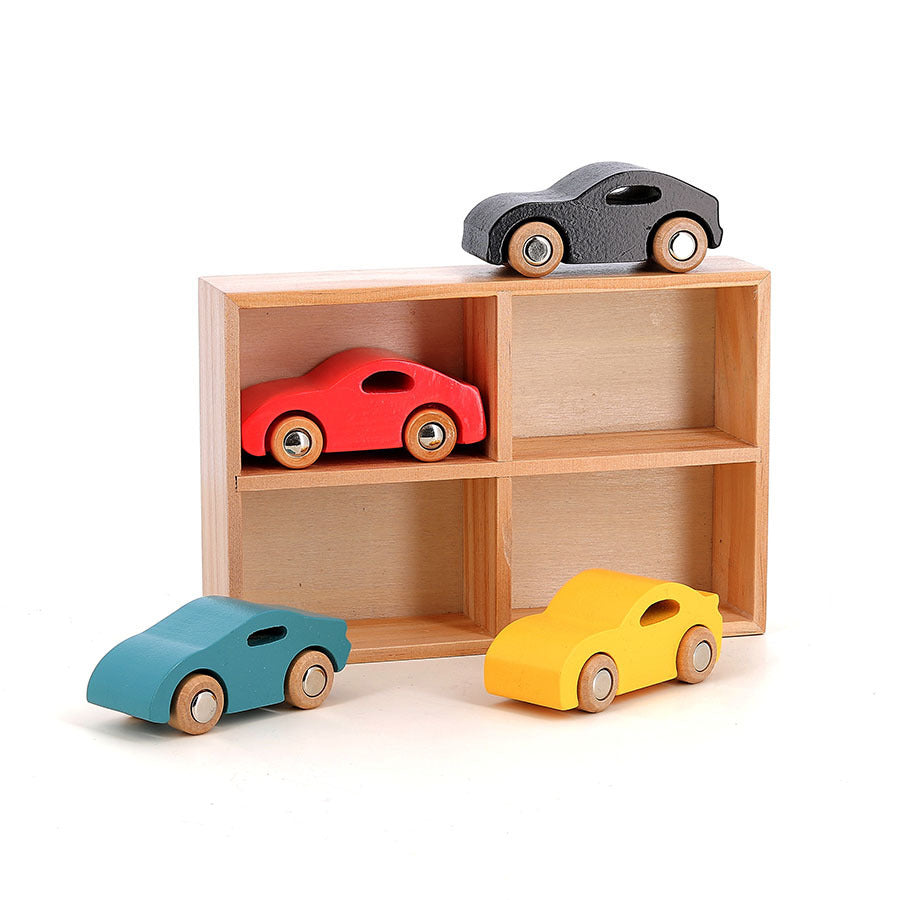 Set di 4 auto in legno Super cars, Vilacity