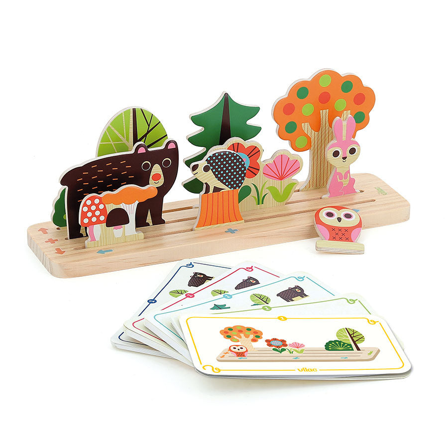 Gioco di logica in legno sulla spazialità - La foresta - Ingela P.Arrhenius