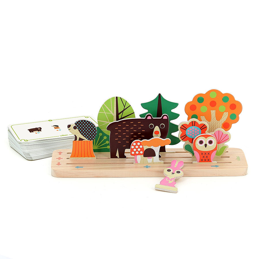 Gioco di logica in legno sulla spazialità - La foresta - Ingela P.Arrhenius