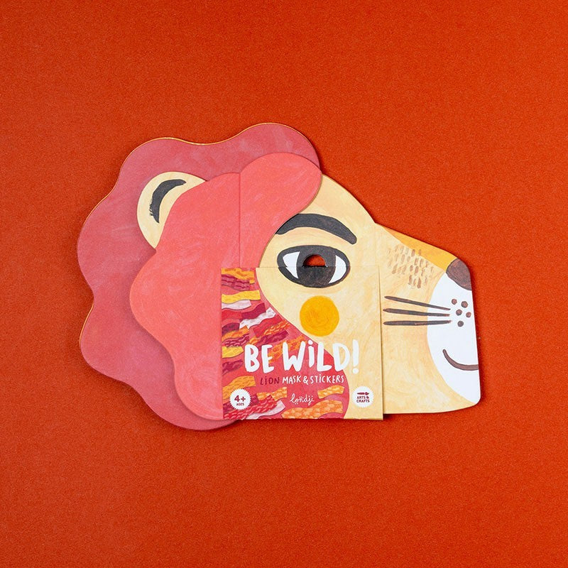 ACTIVITY - BE WILD! LION MASK&STICKERS *NEW*