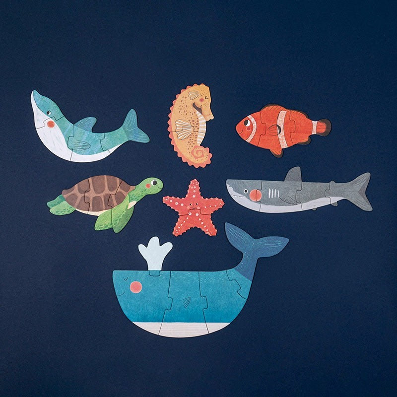 Blue - Puzzle progressivi 2 lati (Anni 2+)