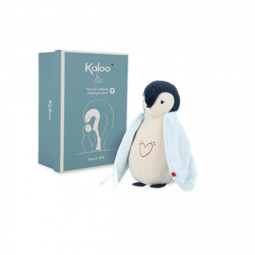 LUCE NOTTURNA PINGUINO PELUCHE BLU