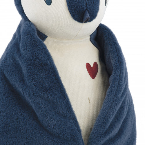 Pinguino peluche da 50 cm con copertina