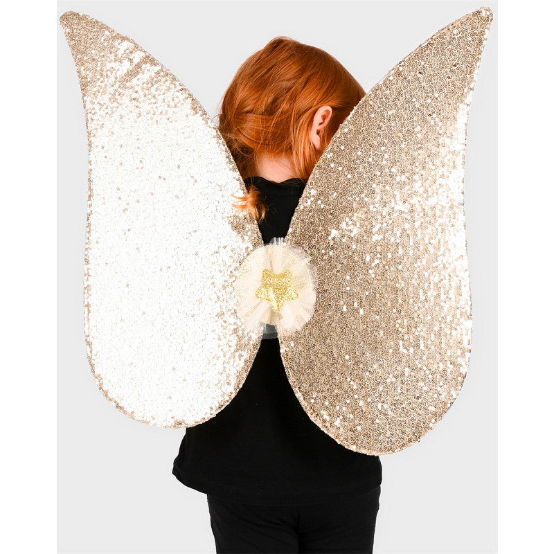 WINGS GOLDEN SEQUINS 54cm