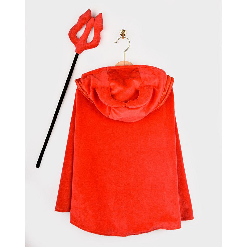DEVIL CAPE w WAND 3-8 YEARS