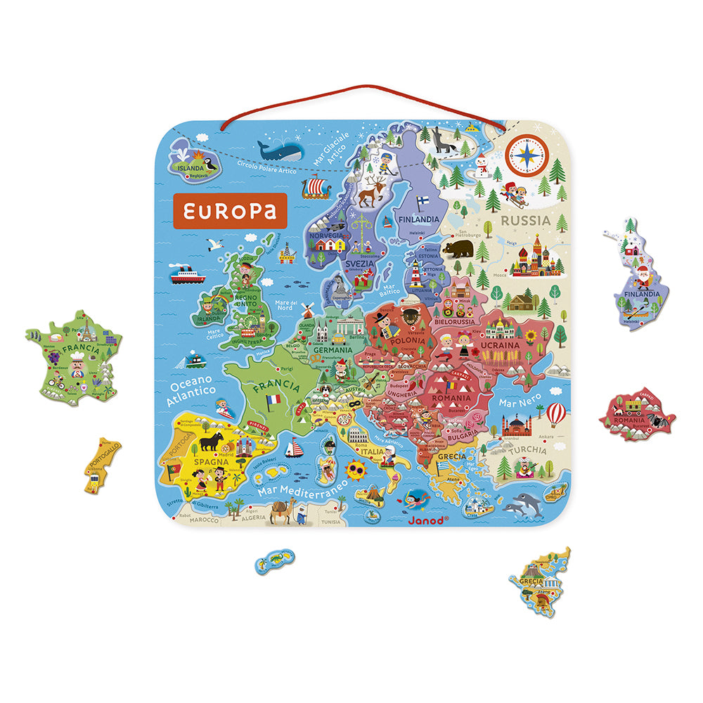 Puzzle magnetico dell'Europa 40 PZ