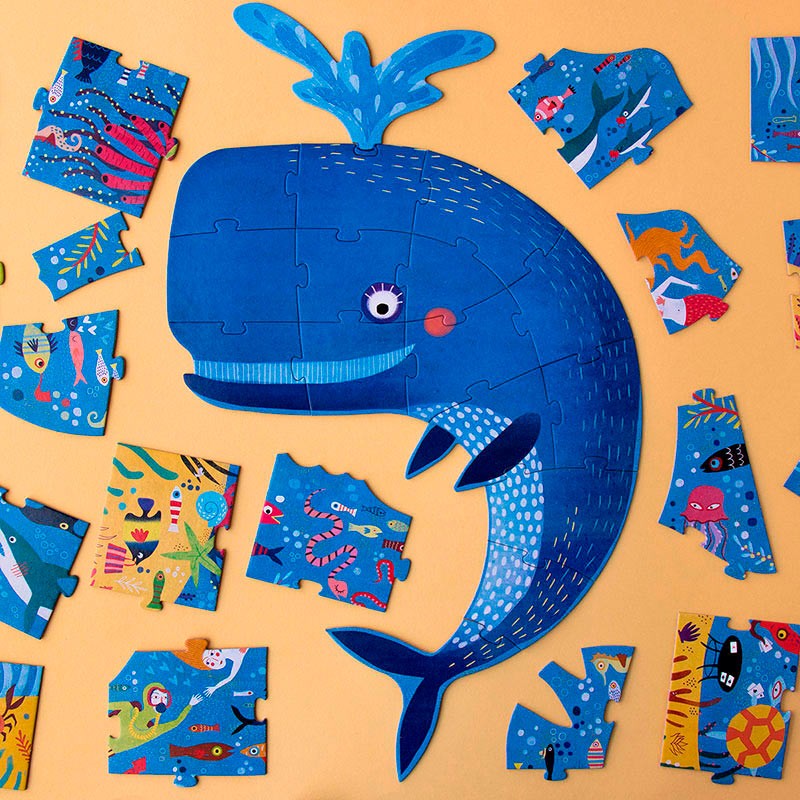 MY BIG BLUE PUZZLE 16+20 Pz