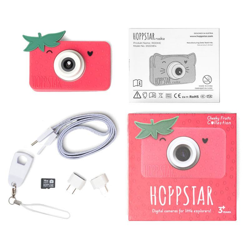 Fotocamera Hoppstar Rookie rossa (Strawbella)