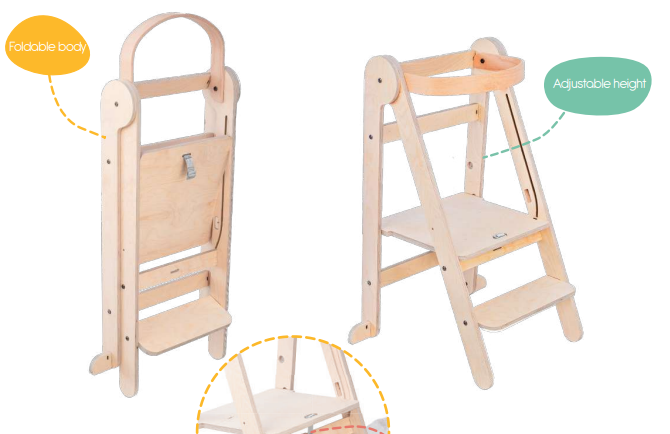 Torre montessoriana pieghevole