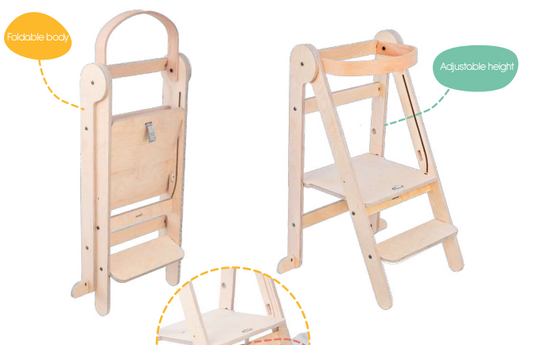 Torre montessoriana pieghevole