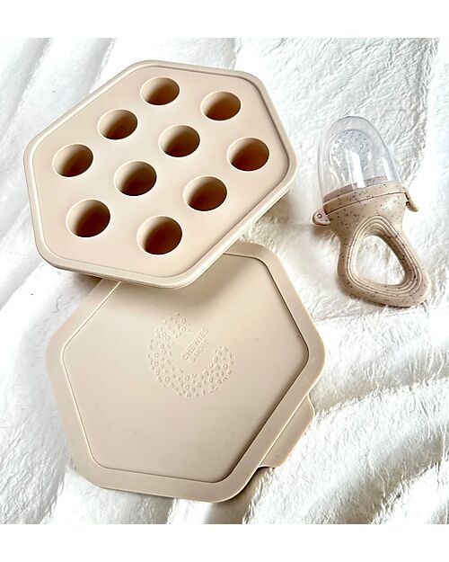 Set Alimentatore Antisoffoco + Vaschetta per Surgelare mini porzioni di cibo MC