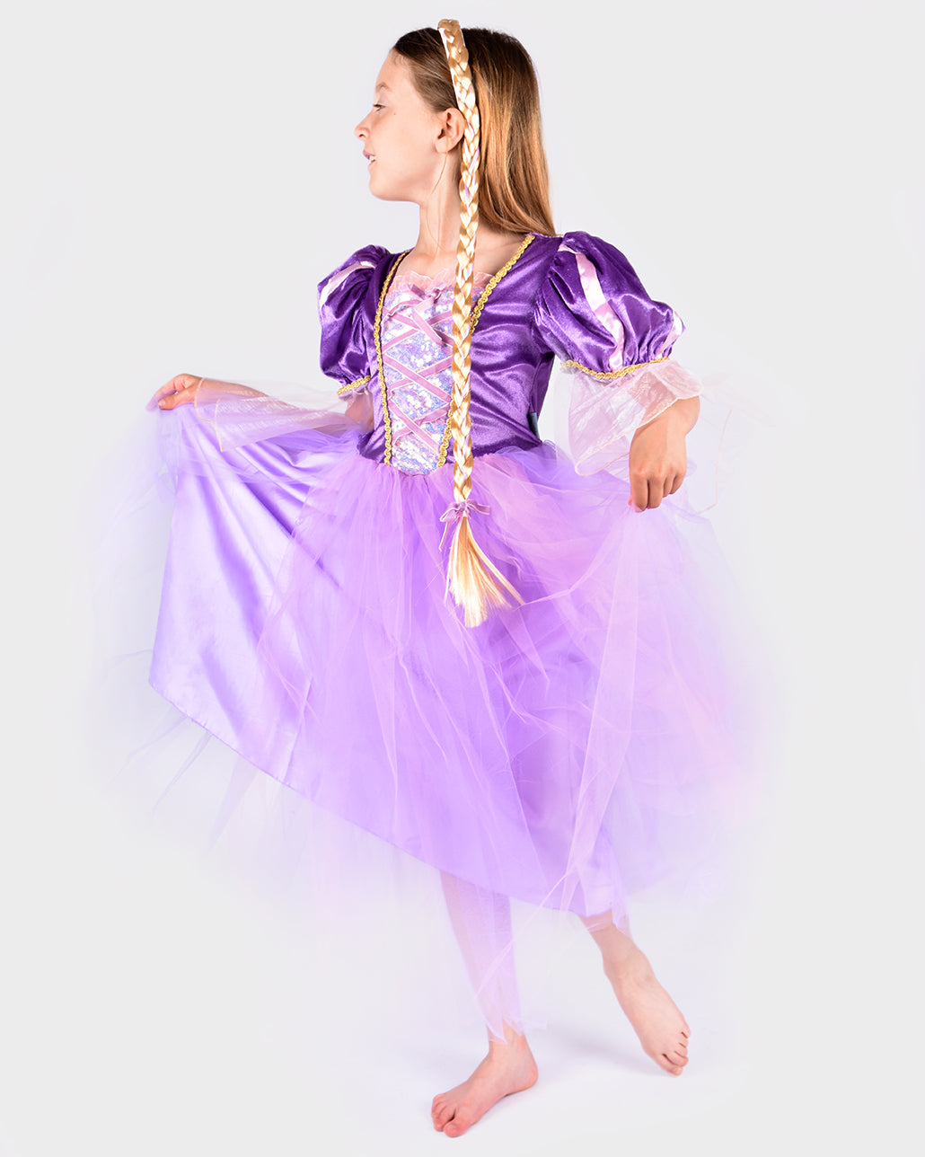 Vestito Rapunzel 6-8 anni