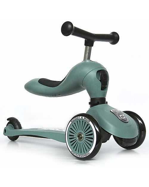 Monopattino Highwaykick modo 2 in 1 Verde foresta