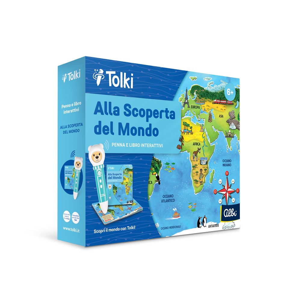 Tolki - Penna educativa con libro: Alla scoperta del mondo 6+