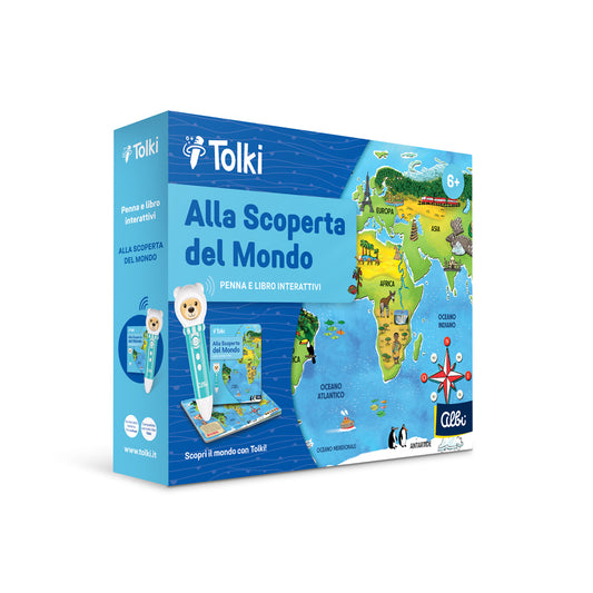 Tolki - Penna educativa con libro: Alla scoperta del mondo 6+