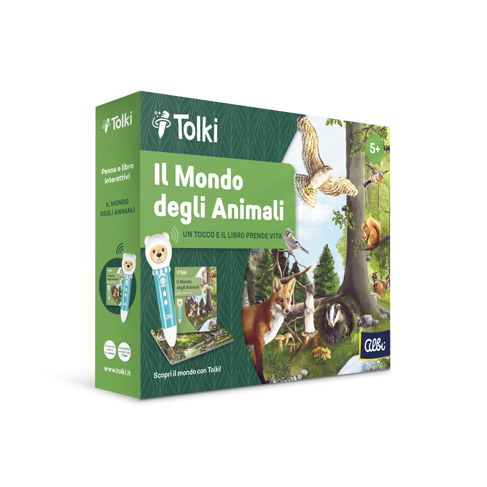 Tolki - Penna educativa con libro: Il mondo degli animali 5+